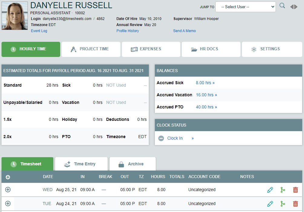 introduction-to-the-hourly-timesheet